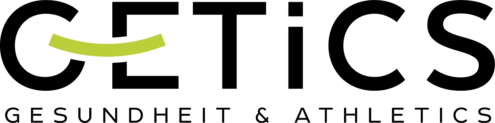 Getics Logo schwarz gru╠ên