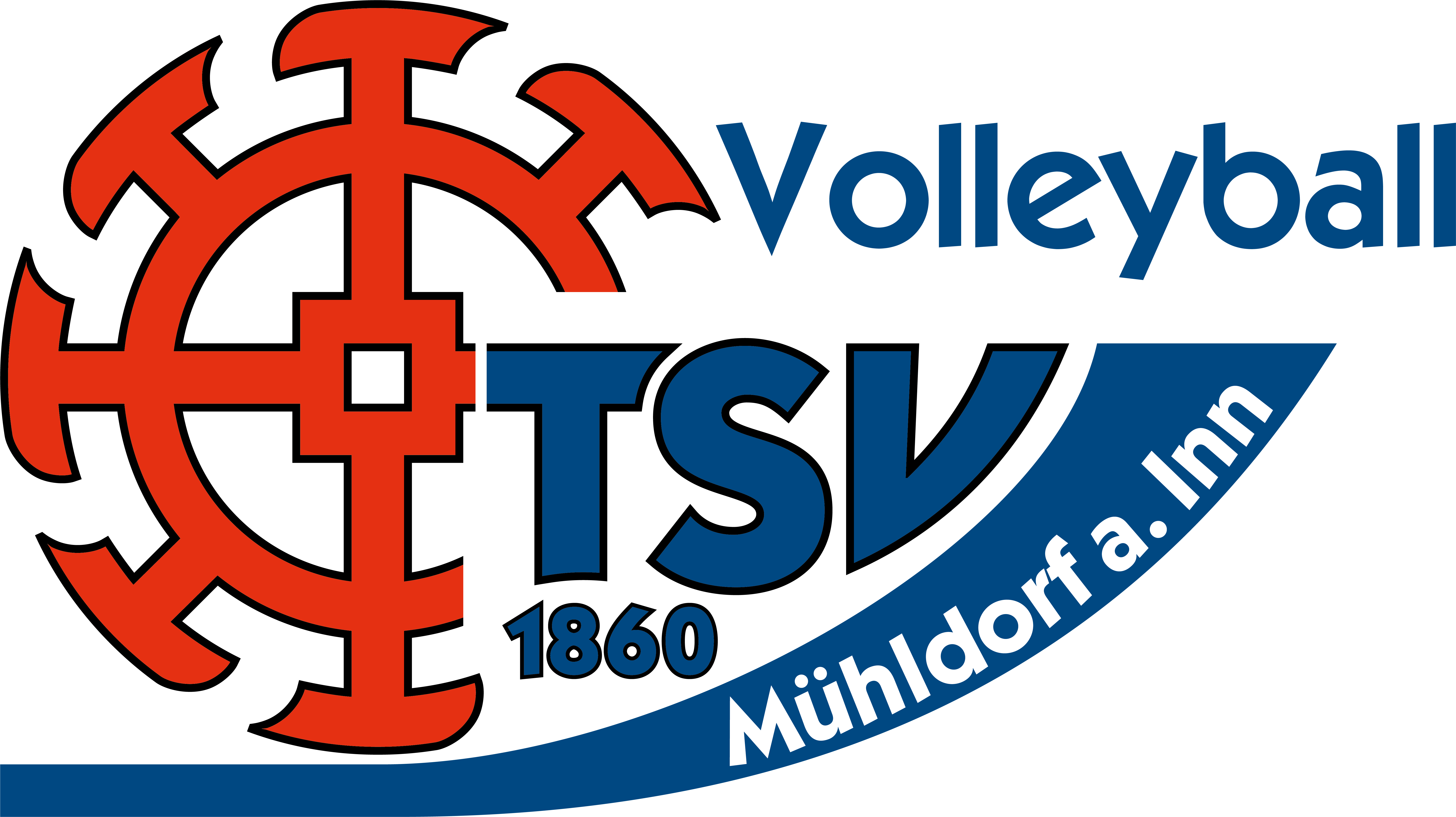 TSV Mühldorf Logo 3-farbig Volleyball