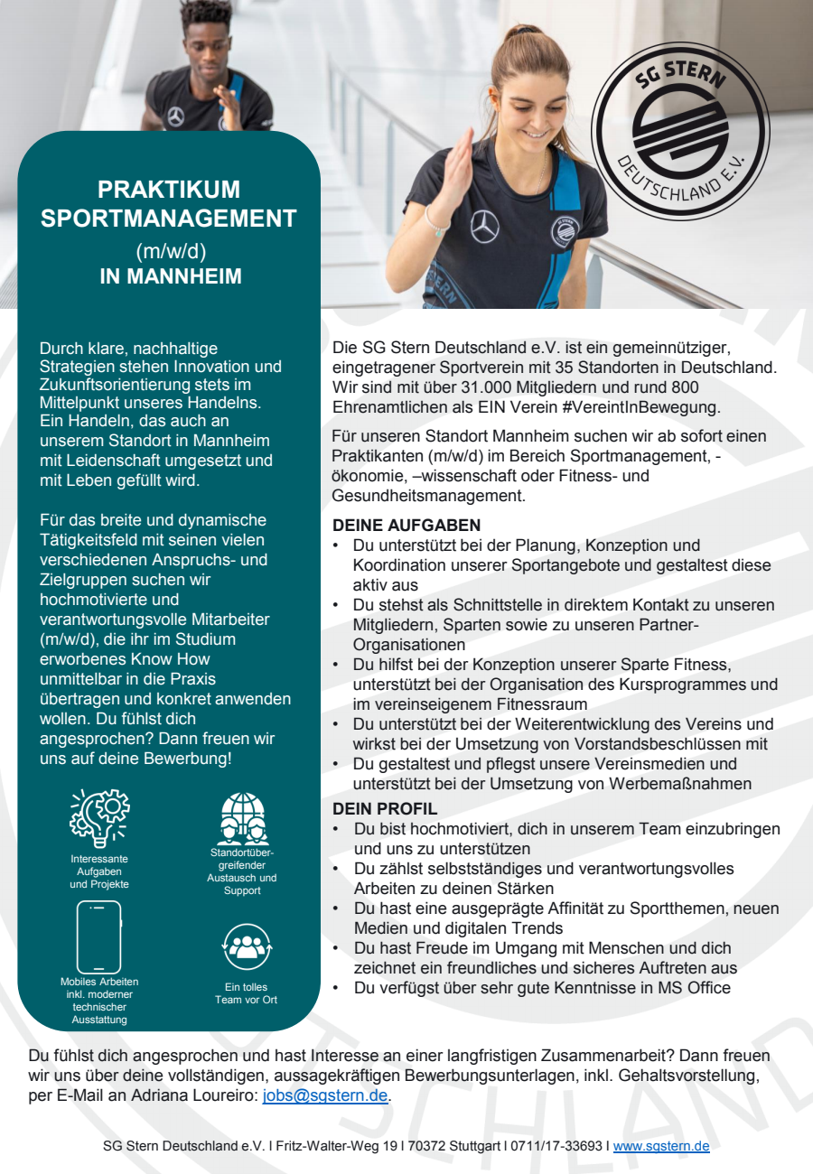 20220512 Stellenausschreibung Praktikum