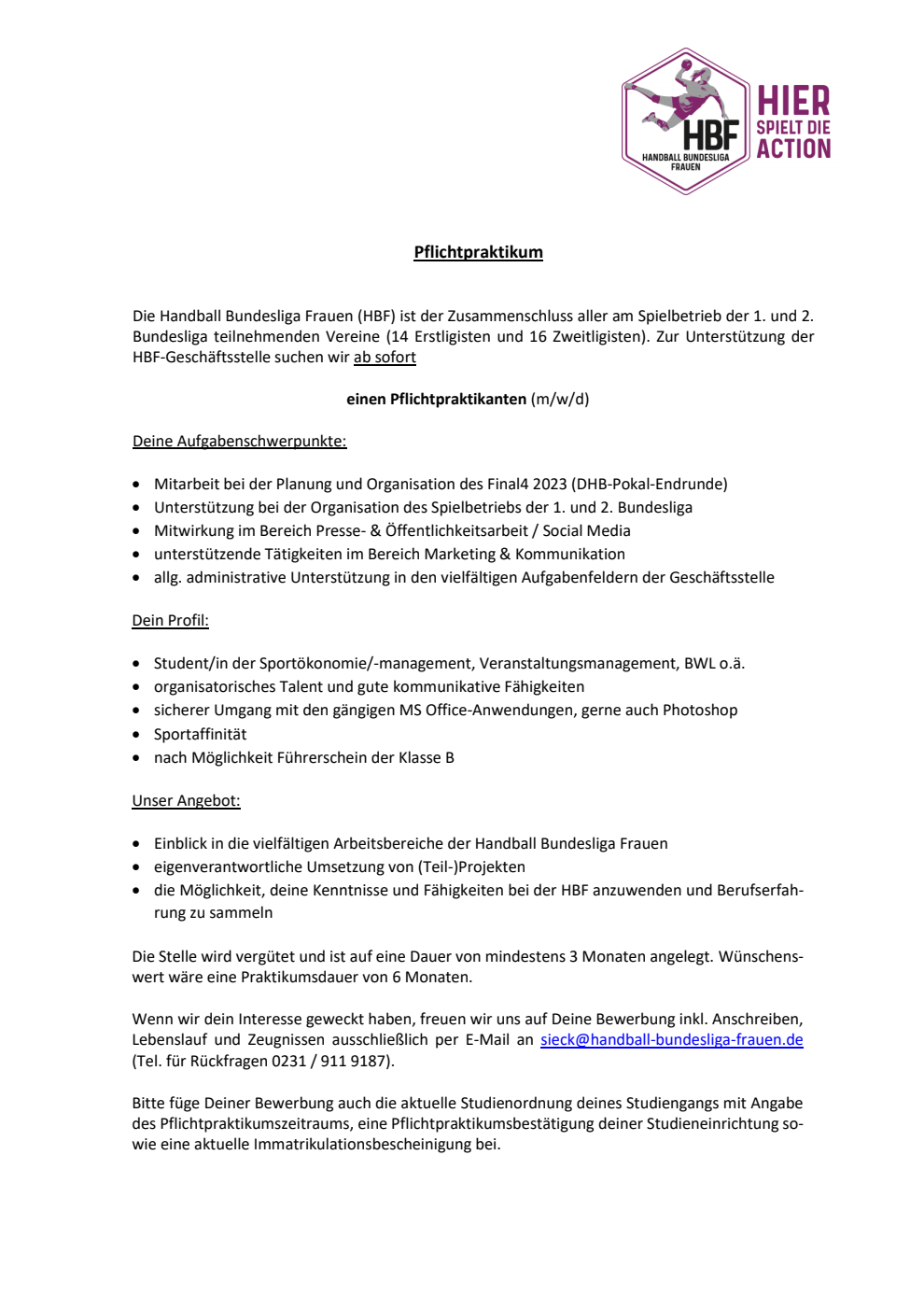 23-01-20 Stellenausschreibung Praktikant-in