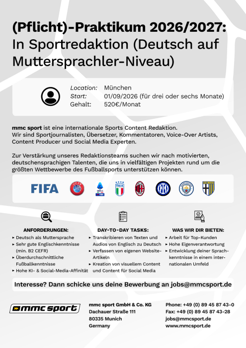 Praktikum mmc sport DE